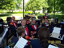 The Band on Hexham bandstand